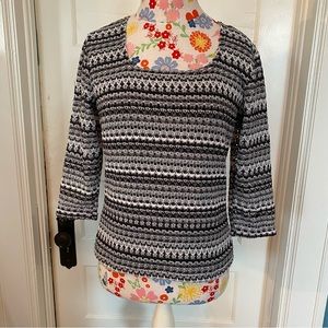 Crochet Greyscale Blouse